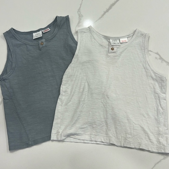 2 for 1 ZARA 3-4yr Boys Tanks - Picture 2 of 6